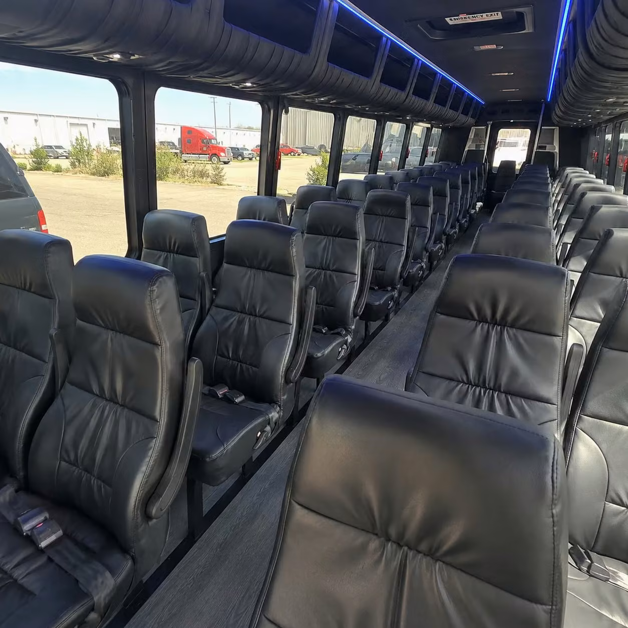 25 passenger minibus interior