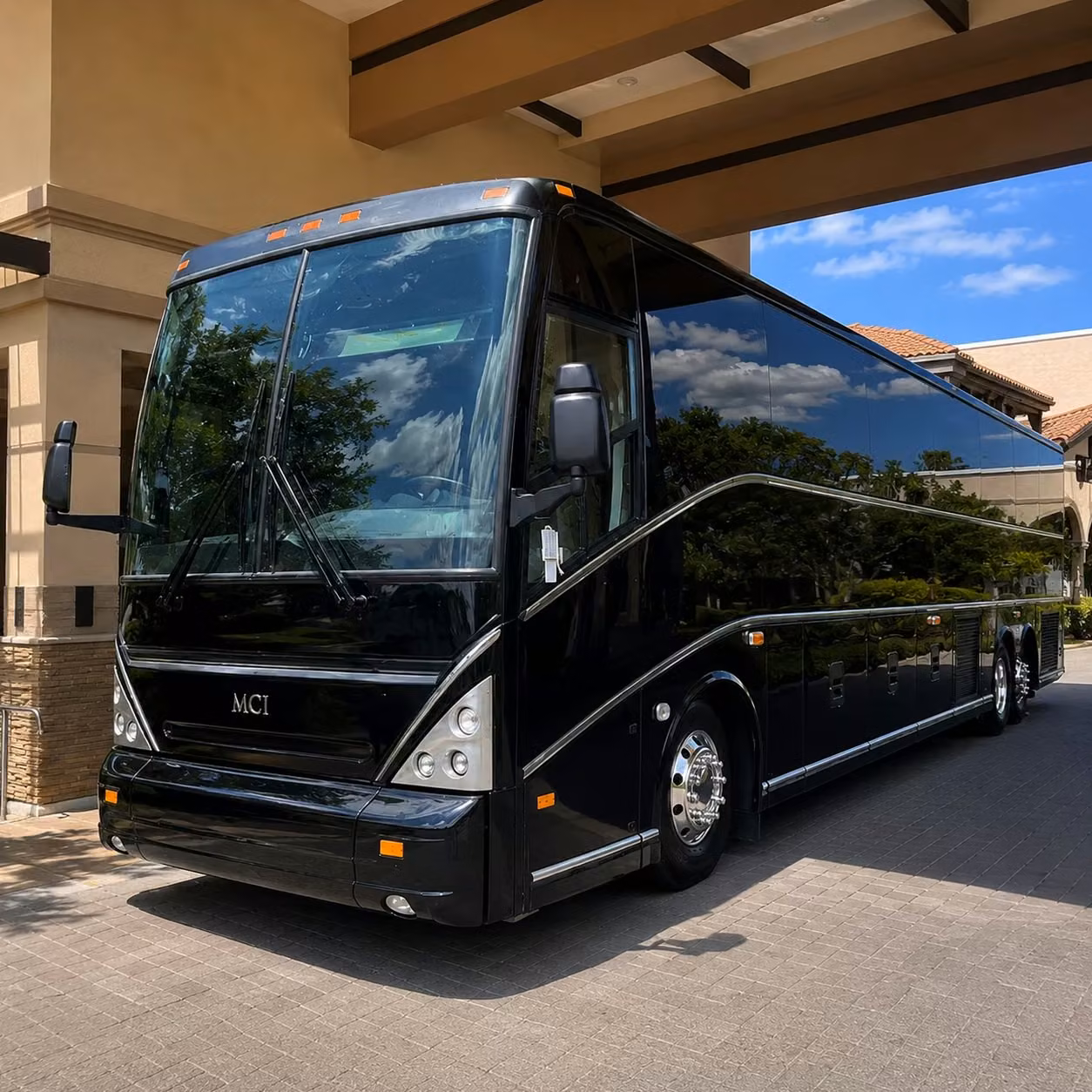 corporate event bus rentals for team building offsites and company celebrations