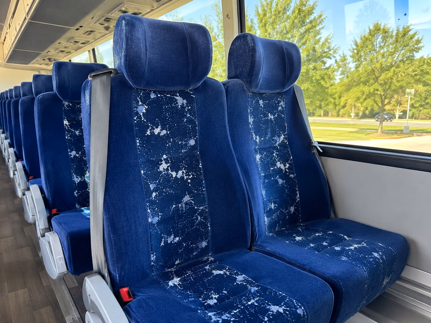 staten island charter bus rental interior
